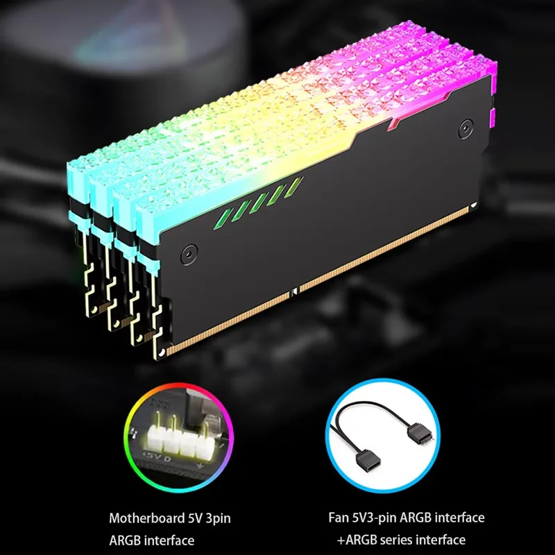 PCメモリヒートシンク RM-1 RAM冷却ベスト 5V-3 - Ddr5 Rgb Ram のレビューと価格