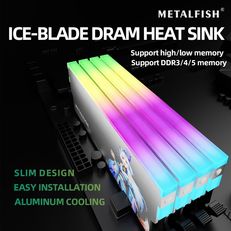 METALFISH DRAM ヒートシンク 5V-3PIN  - Ddr5 Ram のレビューと価格