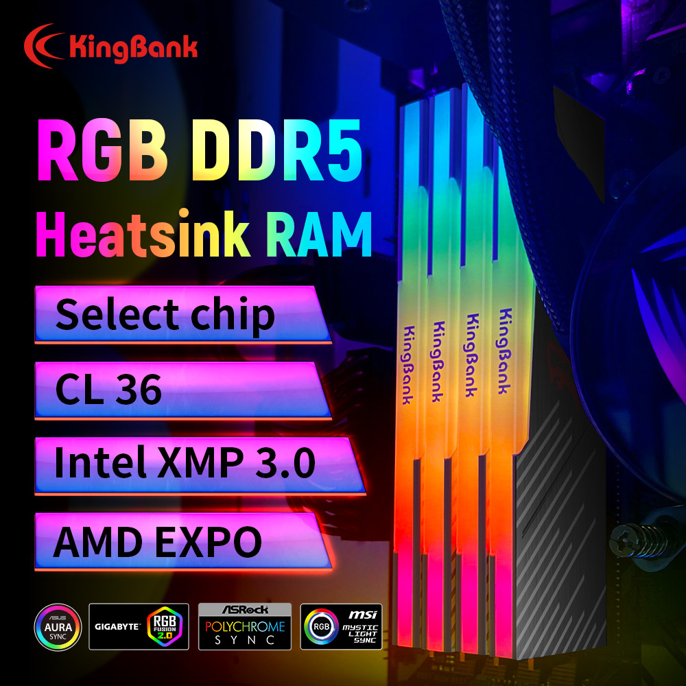 KingBank KRRB DDR5 RGB 16GB /1 - Ddr5 4800Mhz のレビューと価格