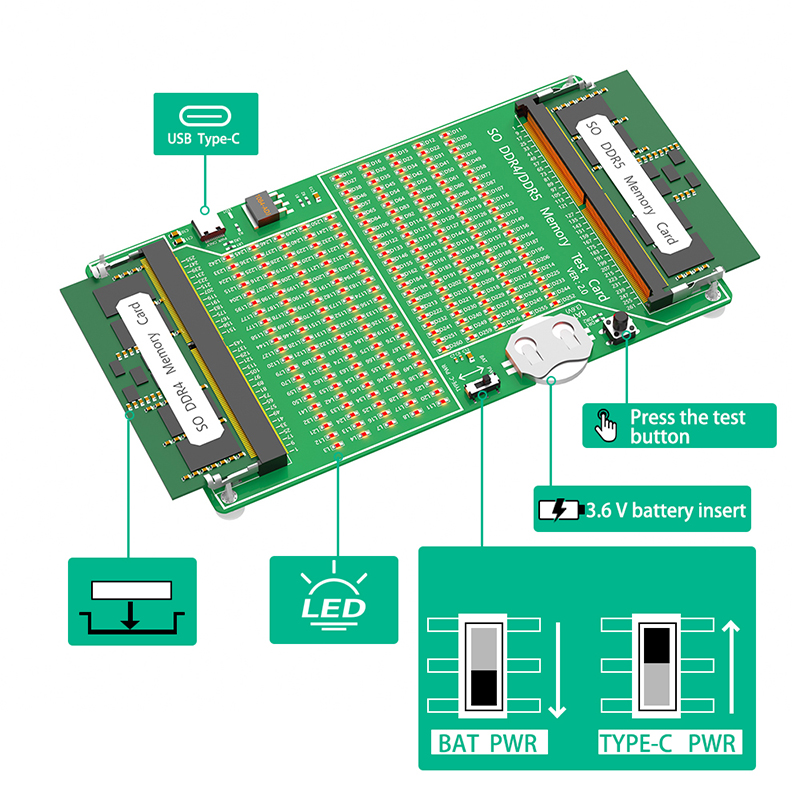 コンピューター用LED付きラップトップテストカード,診断アダ - Ddr5 Ram のレビューと価格